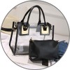 Cooba 2Pcs Handbags Purse for Women Clear Bag PVC Leather