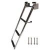 Marine 316 Stainless Steel Telescoping Folding Transom Ladder, 4 Steps