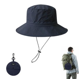 Sonnenhut Herren,Fischerhut,Anglerhut,Sommerhut,Regenhut Damen Wasserdicht,Wanderhut Faltbar Tragbar,Sonnenschutz UV-Schutz,Bucket Safari Hut,Verstellbarer Fischerhüte für Wandern,Trekking,Camping