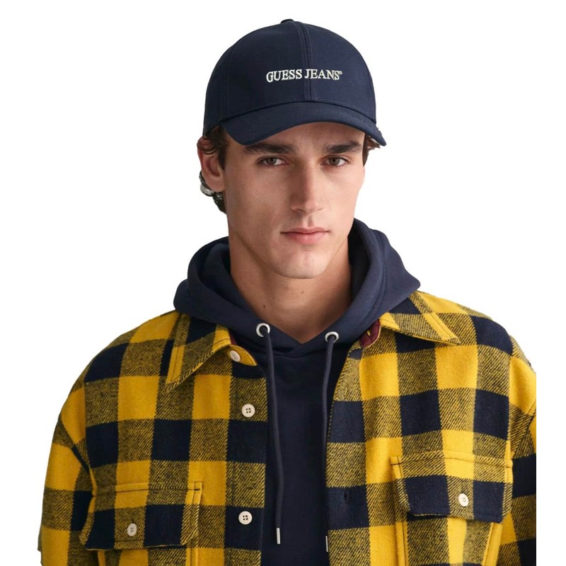 Guess Jeans Men's Embroidered Baseball Cap, navy