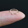 14k gold filled Small Thin 20g Nose piercing hoop ring