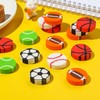 ZAKVOOR 70 Pcs Sport Ball Pencil Erasers Bulk for Gift