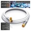 Primewire Satellite Cable, White, Angled