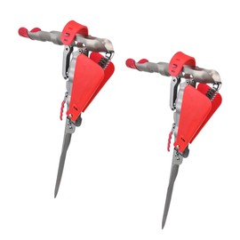 Fishing Rod Holder with Spring - Automatic Fish Catcher Rod Holder Stainless Steel Folding Rod Holder Fishing Rod Rack 2 x Double Springs + Baffle Plate