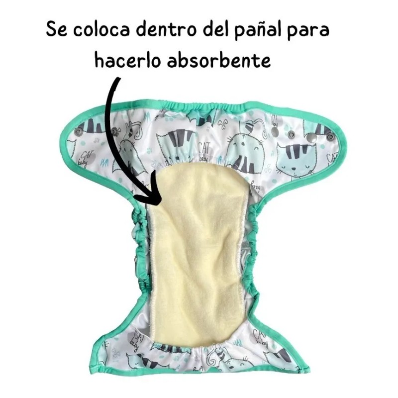 Absorbentes Para Pañal De Tela Ecobebe (5 Pack)