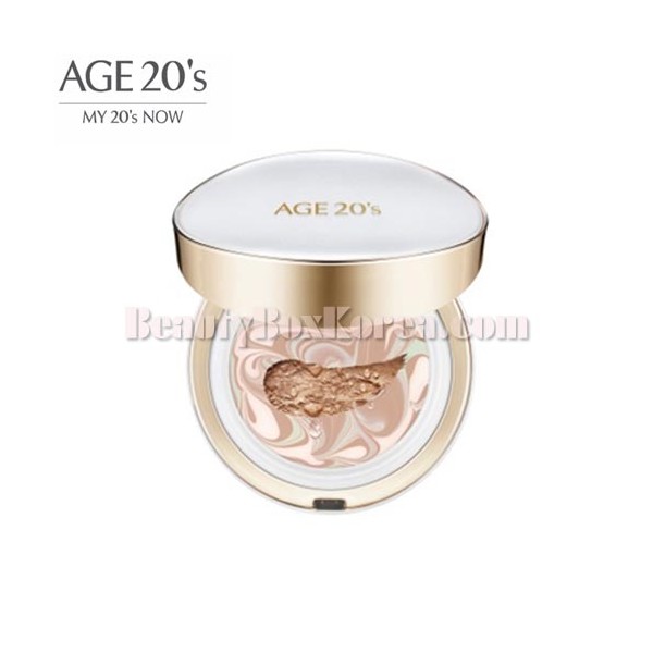AGE 20'S Signature Essence Cover pact Long Stay SPF50+ PA++++ 14g*2ea, Shade:21 Light Beige
