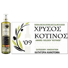 Terra Creta Terra Creta Estate Extra Virgin Olive Oil in Glass Spray Bottle - 1 Calorie Per Spray - Traceable - Multi-award Winning
