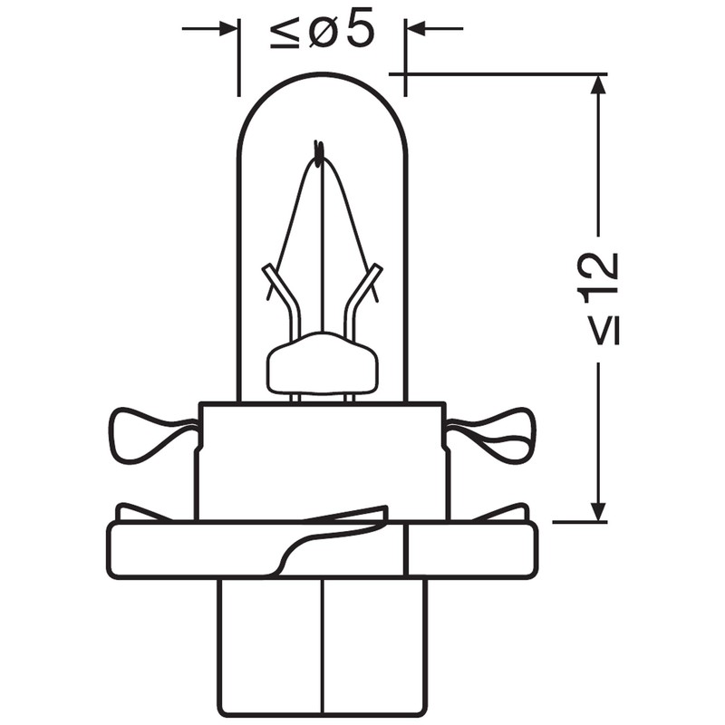 Osram 2351MFX6 Original Lamps for Printed Board Circuits, 12 V,