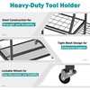 EVERHANGER Garden Tool Organizer Stand, Garage Tool Storage Organization, Yard