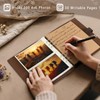 Artmag Photo Album 4x6 200 Photos, Thick Leather Cover Picture