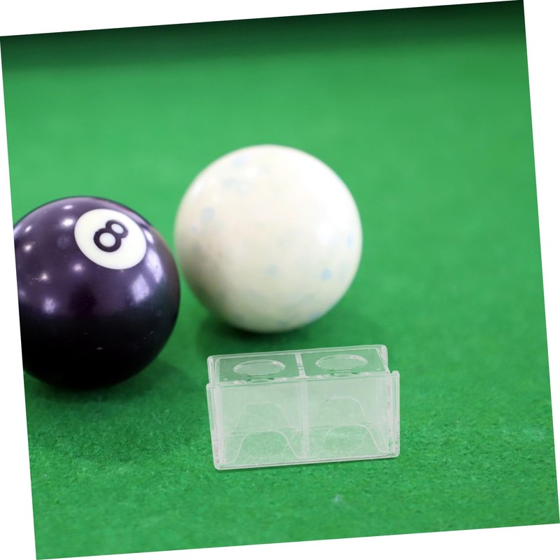 WHAMVOX 5pcs Transparent Pool Chalk Holder Lightweight Case for Billiards