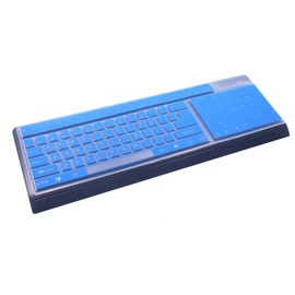 Silicone Keyboard Cover Skin Protector for Standard Size Computer/Desktop/PC with 104/107 Keys Keyboard, Universal Standard Keyboard Cover Skin - (Blue)