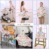Nursing Carseat Canopy Breastfeeding Cover - Multi-use Stretchy Car Seat