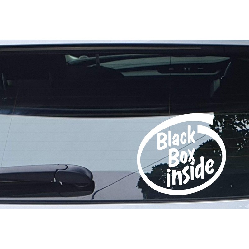 Car Sticker Black Box Inside Fun Novelty Van Window New