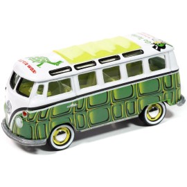 DCD 1965 for Volkswagen Samba Bus 1/64 Diecast Model Car Turtle Wax White Green Graphics Pop Culture 2025 Release