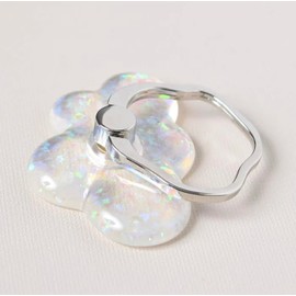 Flower Ring Smartphone Ring Aurora x Cloud SAR0100-SV (Silver) (For Various Smartphones)