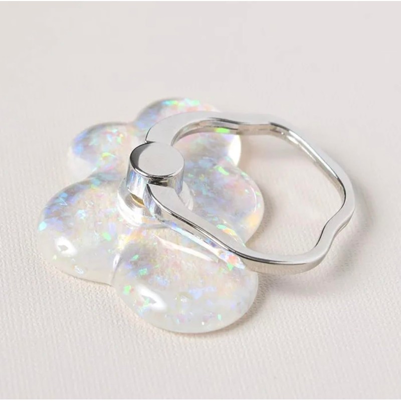 Flower Ring Smartphone Ring Aurora x Cloud SAR0100-SV (Silver) (For