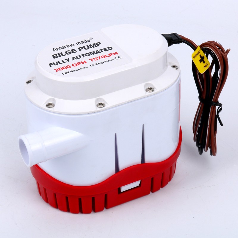 Amarine Made Automatic Submersible Boat Bilge Water Pump 12v 2000gph