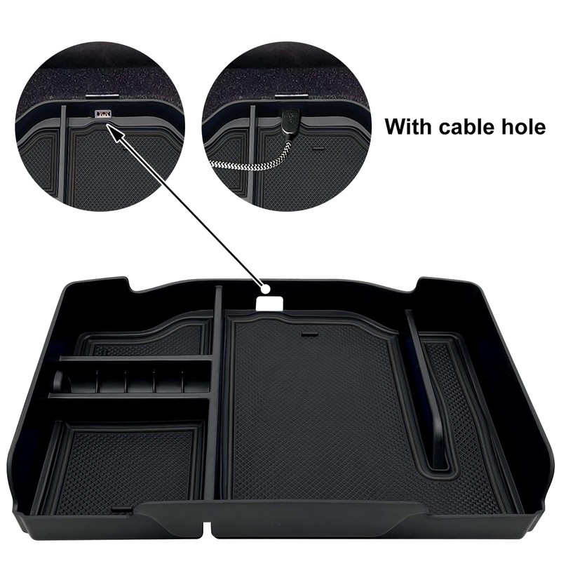 EVTIME Center Console Organizer fit for Dodge RAM 1500 2500