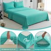 4 Piece Queen Sheet Set - Super Soft Breathable Cooling