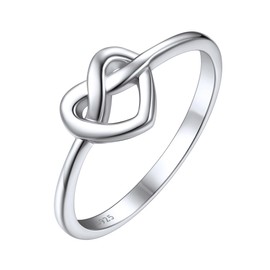 ChicSilver 925 Sterling Silver Rings For Women Promise Ring Love Knot Rings Engagement Ring Wedding Band Rings