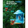 LongPlus Bird Feeder with Camera, Smart Solar Hummingbird Feeder for