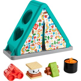 Fisher-Price Fisher-Price Baby Developmental Toy S'More Shapes Camping Tent Block Sorting Activity for Infants Ages 6+ Months