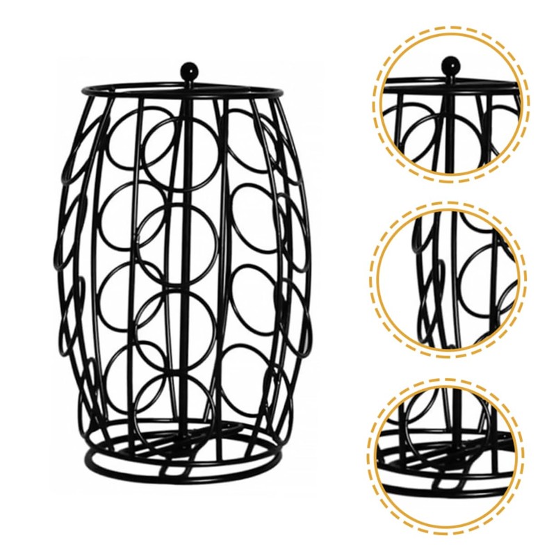 CIYODO Coffee Shop Essential Coffee Shelf Iron Stand Capsules Holder