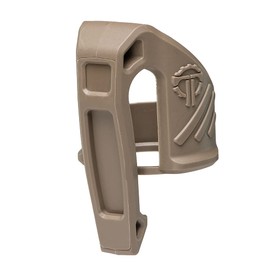 Thyrm Low Profile Carry Clip for Flashlight (LPC Clip, fits Many 1" Diameter Lights, Flat Dark Earth) for Pocket or MOLLE Retention, Made in USA