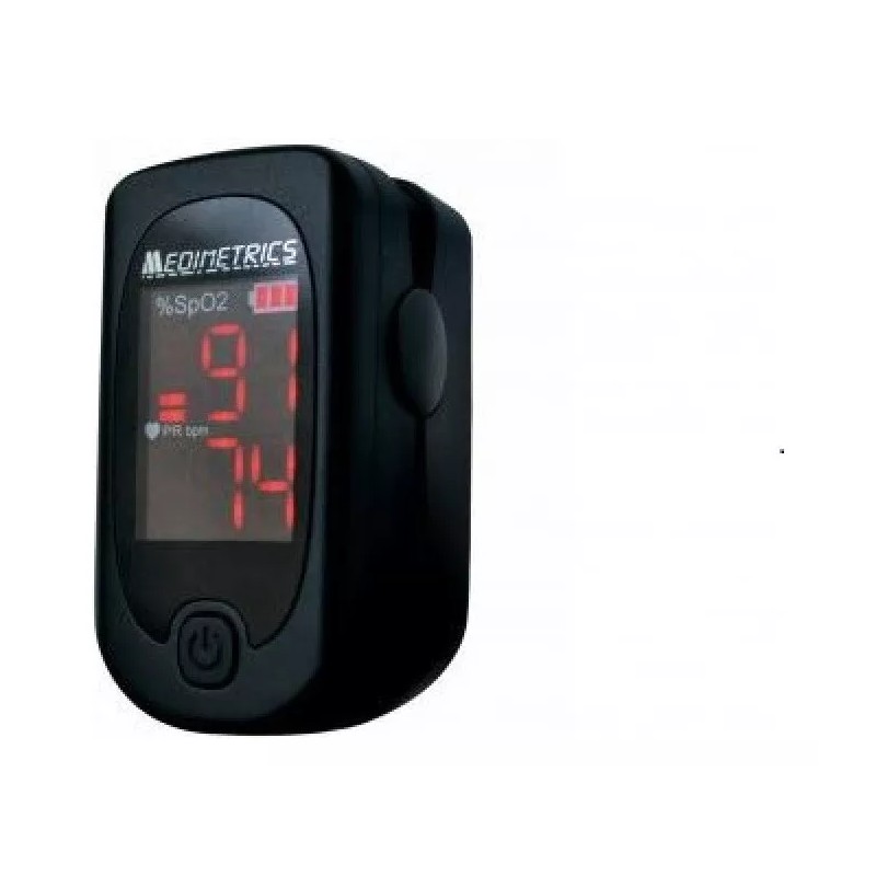 Medimetrics Oxímetro de pulso para dedo Medimetrics FS10A negro