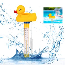 Floating Pool Thermometer, Floating Pool Thermometer, Water Temperature Thermometer, Swimming Pool Thermometer with Cord, for Indoor and Outdoor Pools, Aquariums, Fish Ponds (A)