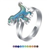 Fuqimanman2020 2 Pcs Mood Dinosaur Rings Set Color Changing Emotion