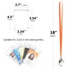 3 Pack Neck Lanyard with ID Badge Holder, Office Strap
