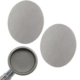 JRYXDS Coffee Filter 58 mm, Pack of 2, Sintered Coffee Filters for Espresso, Coffee Portafilter Accessories, 1.7 mm Thickness, 150 μm 316 Stainless Steel, Reusable, Rustproof
