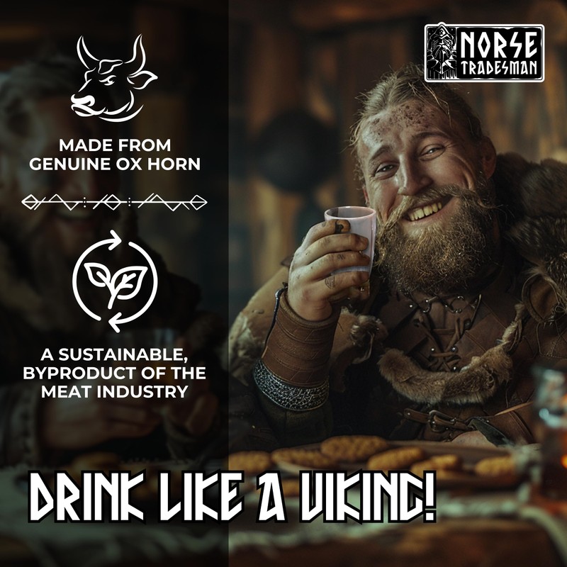 Norse Tradesman Ox-Horn Shot Glass Set (5) - 2 oz