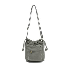 Small Canvas Tote Handbag Mini Crossbody Cellphone Bag Purses With Adjustable Strap & Zipper (Small Nylon Grey)