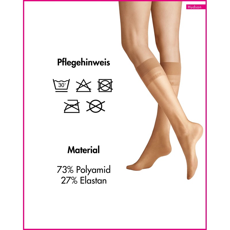 Hudson Women's Transparent Knee-High Socks - Beige - 6-9