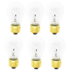 6-Pack Replacement Light Bulb for Tappan TGF328GSG Range/Oven - Compatible with Tappan 316538901 Light Bulb