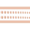 Resweky French Print on Medium Nails Long Square Fake Nails