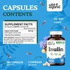 Wild & Organic Inulin Capsules - 180 Count- Digestive Support