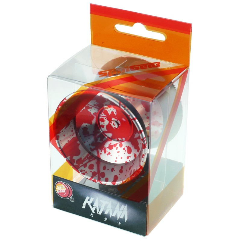 Bi-metal Yoyo Spin Gear Katana Bind Exclusive Model (Silver Red