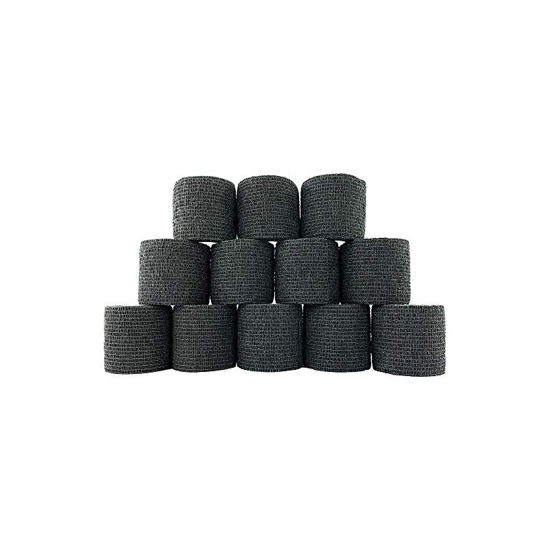 Black Self Adherent Cohesive Bandages 5cm x 4.5m Box of