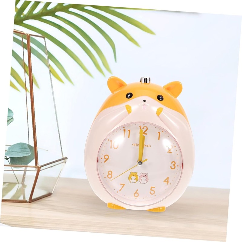 Alarm Clock, Loud Hamster, Silent Design, Snooze Function, Night Light,