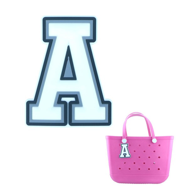 JinJing Letter Charms Accessories for Bogg Bag Rubber Handbag Beach