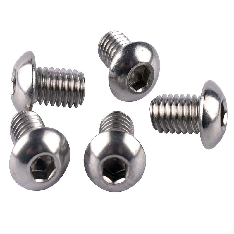 KOSJETHAS 20Pcs 1/4-20 x 1/2" Button Head Socket Cap Screws