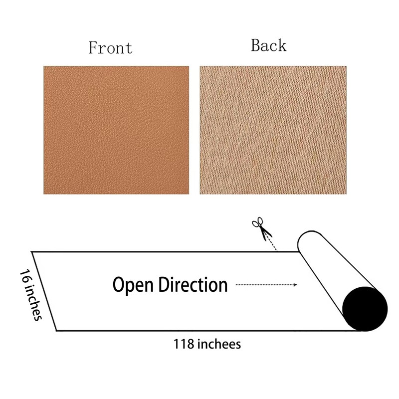 PXBBZDQ Leather Repair Tape for Car Seats,16×118 inch Leather Repair