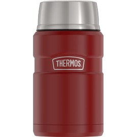 THERMOS Stainless King Vacuum-Insulated Food Jar, 24 Ounce, Rustic Red