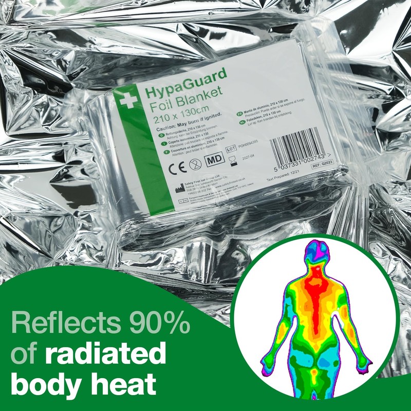 HypaGuard Foil Survival Blanket (Pack of 6)
