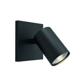 Astro Ascoli Single Indoor Spotlight (Matt Black) - Dry Rated - GU10 Lamp, Designed in Britain - 1286120-3 Years Guarantee