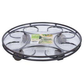 Plastec SC14SL 14" Slate Deluxe Saucer Caddy